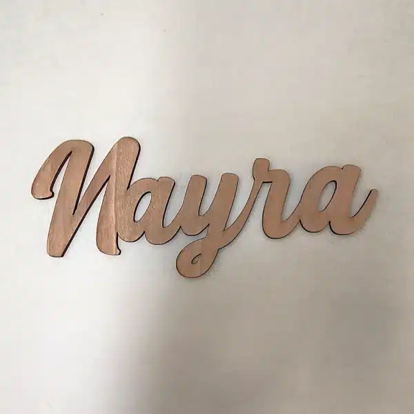 Cartel de nombre personalizado